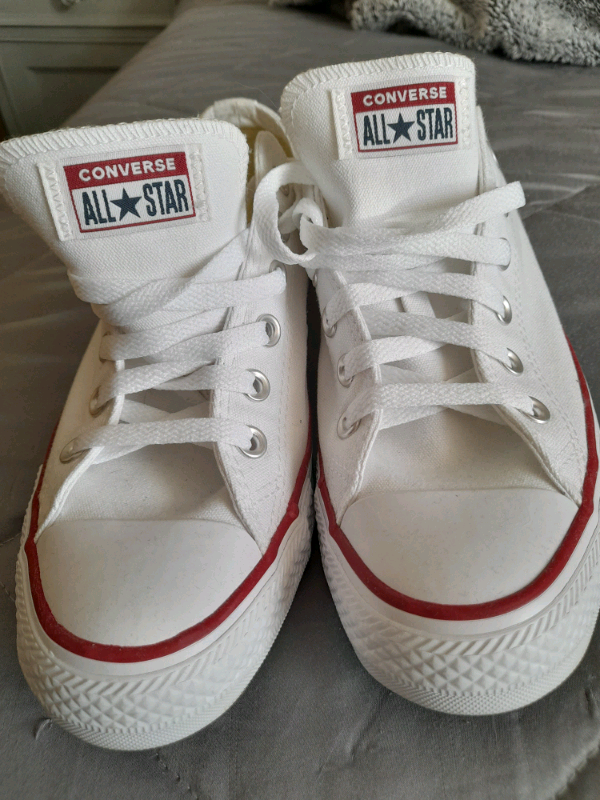 white converse trainers size 7